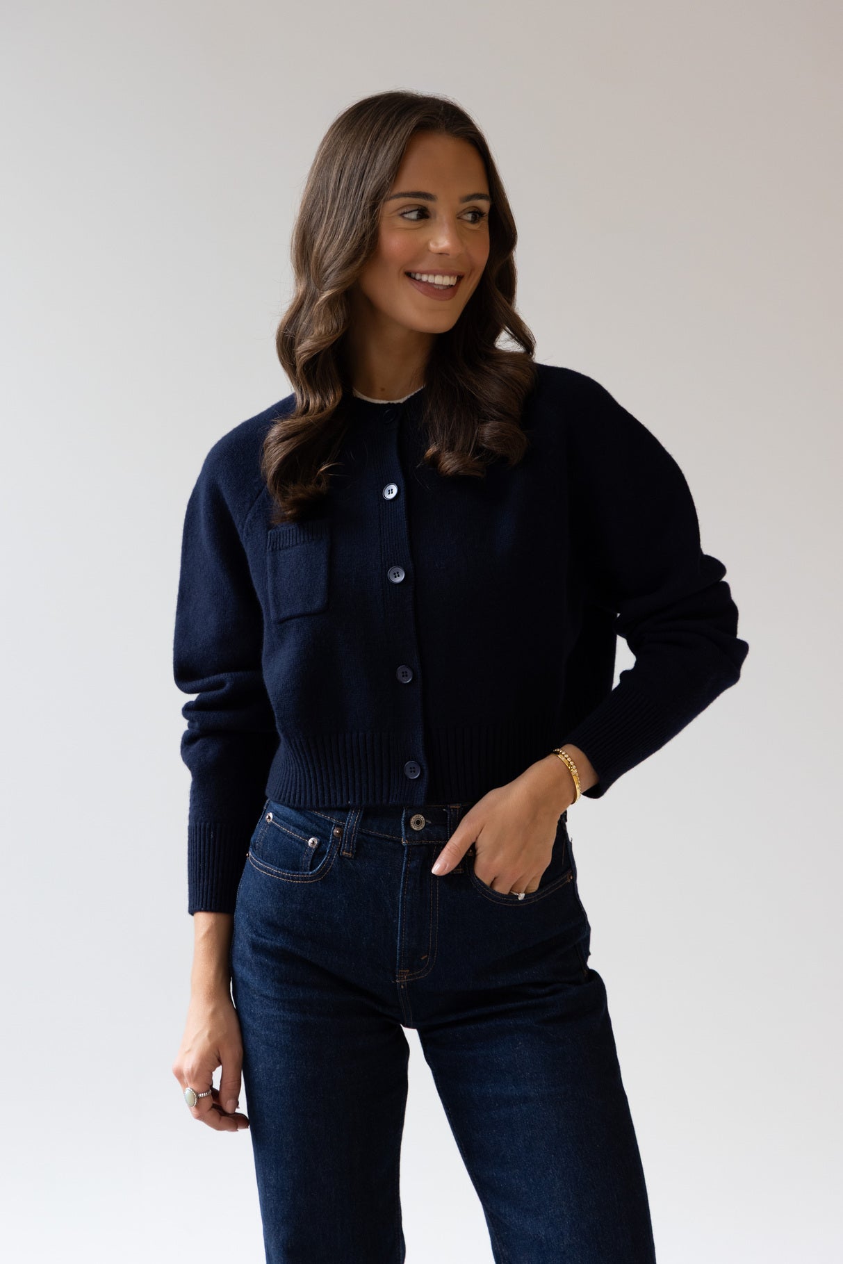 Merino wool cardigan