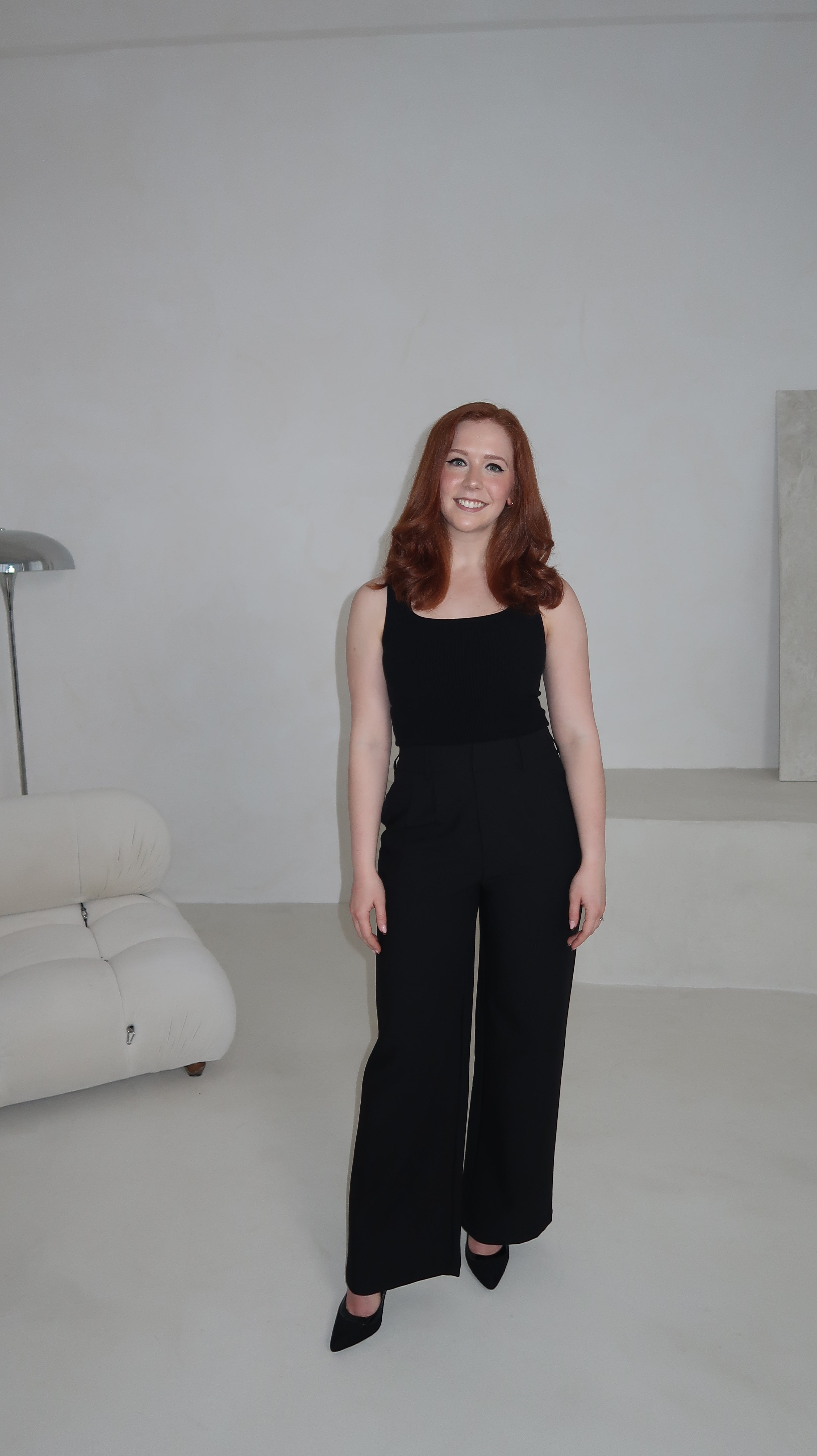 Ribbed square-neck vest