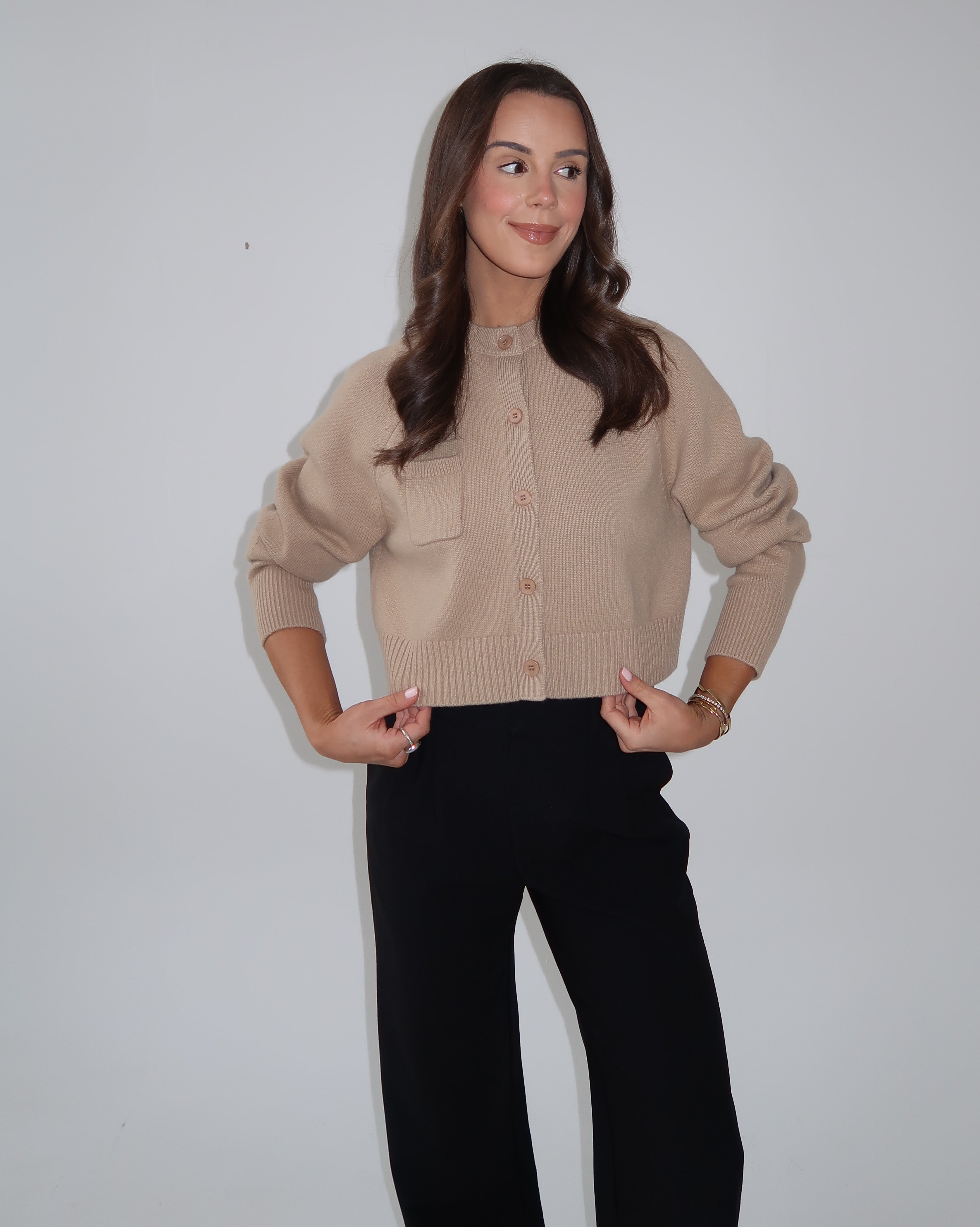 Merino wool cardigan