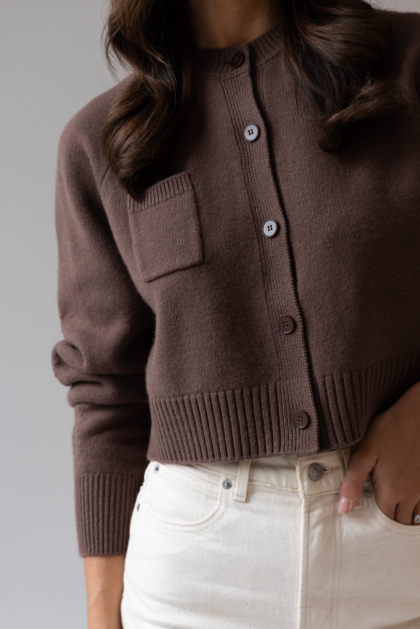 Merino wool cardigan