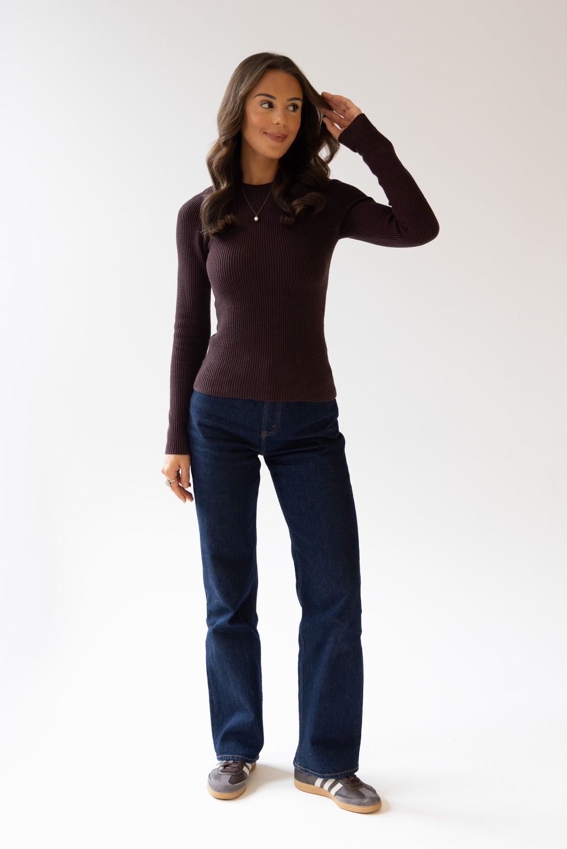 Long-sleeve knit top