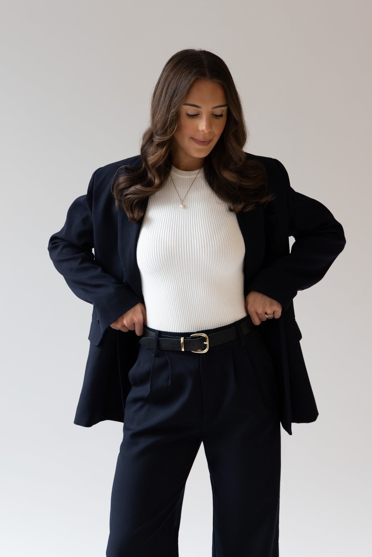 Short-sleeve knit top